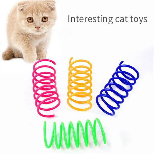 Kitten Cat Toys Wide Durable Heavy Gauge Cat Spring Toy